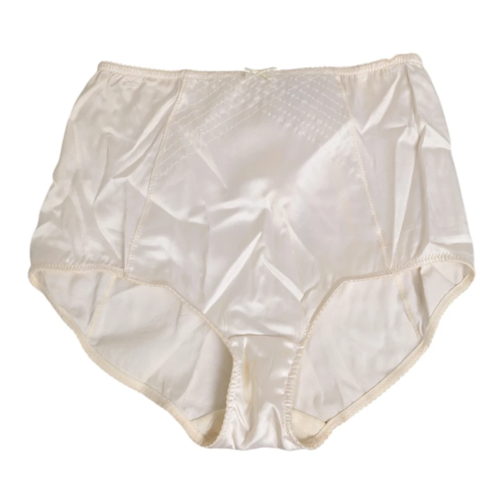 Dolce & Gabbana Women's White High Waist Girdle Panty - Underpants - S - Underwear