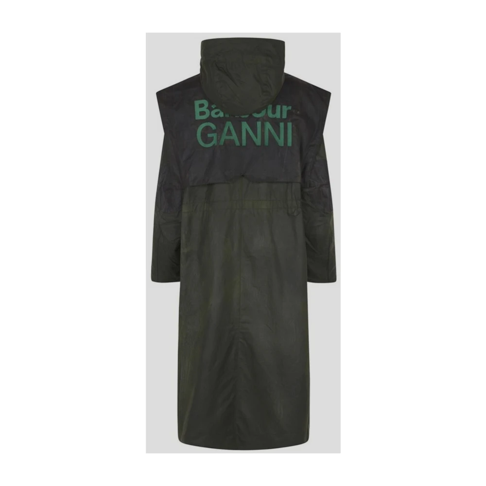 Barbour Katoenen Parka Jas Green Dames