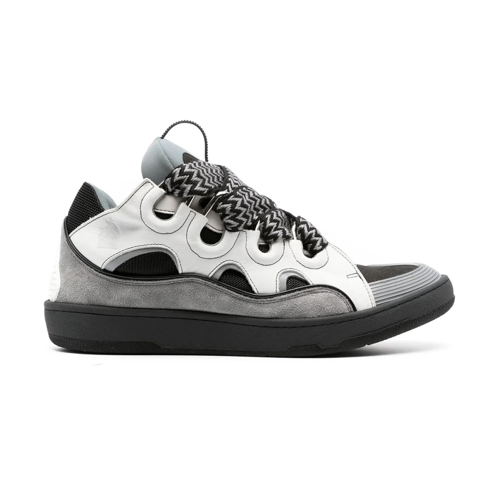 Hvite Anthracite Curb Sneakers