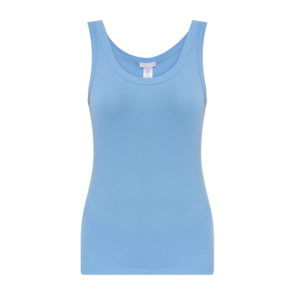 Hanro Top Sleep & Lounge Blue Dames