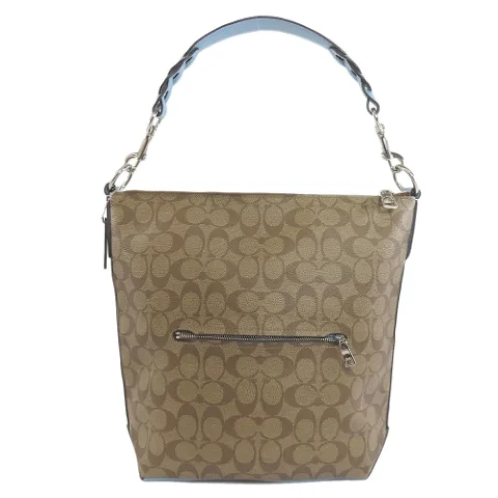 Coach Pre-owned Canvas shoulder-bags Brown Dames