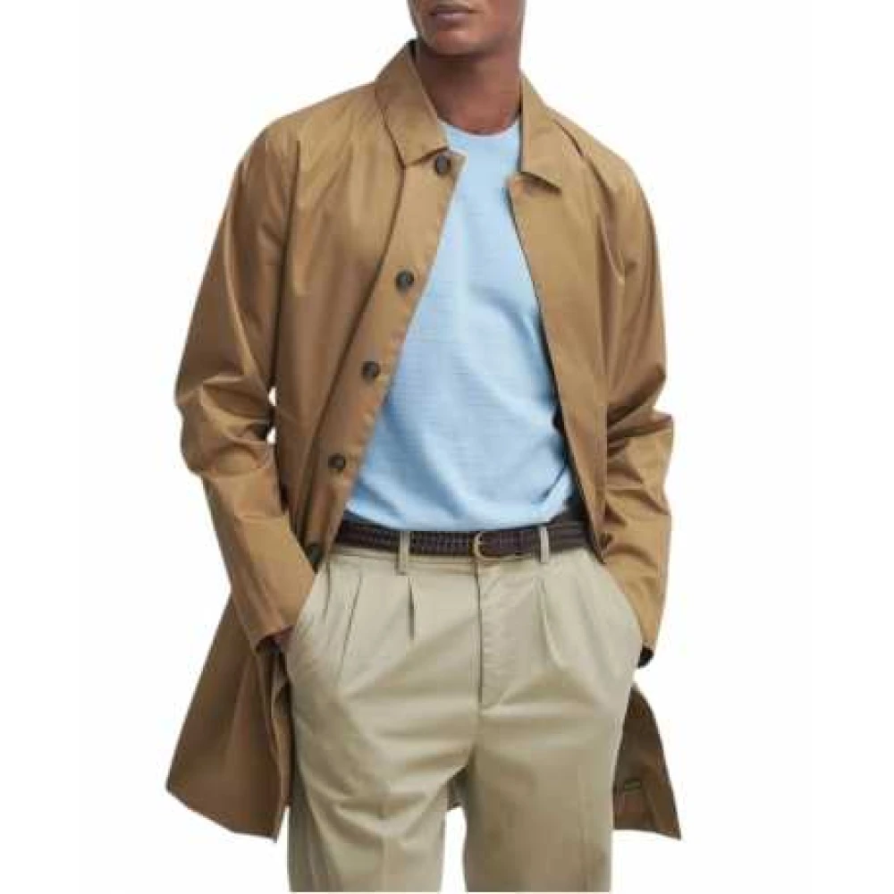 Barbour Stijlvol Waterdicht Trenchcoat Sand Brown Heren