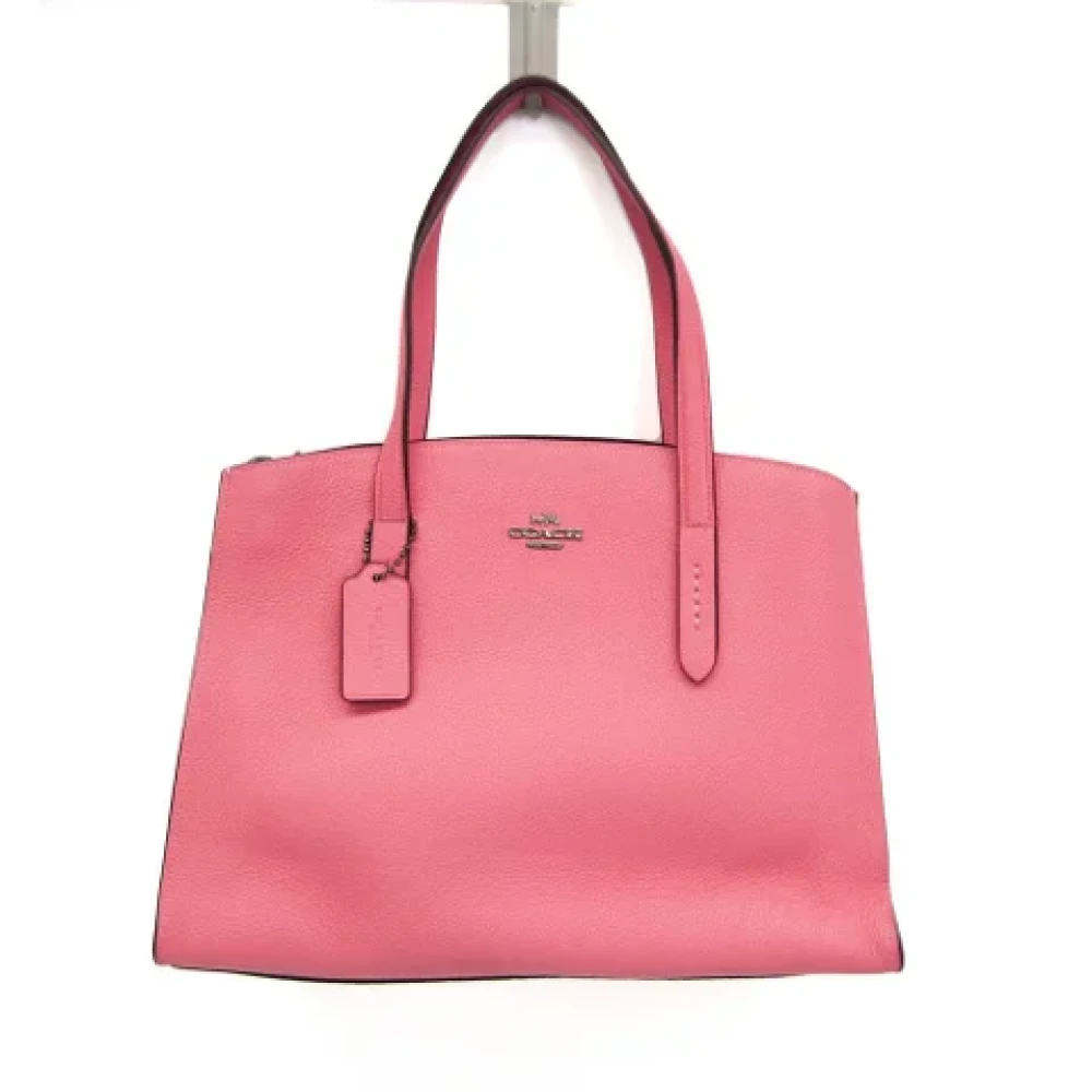 Coach Pre-owned Leather shoulder-bags Pink Dames