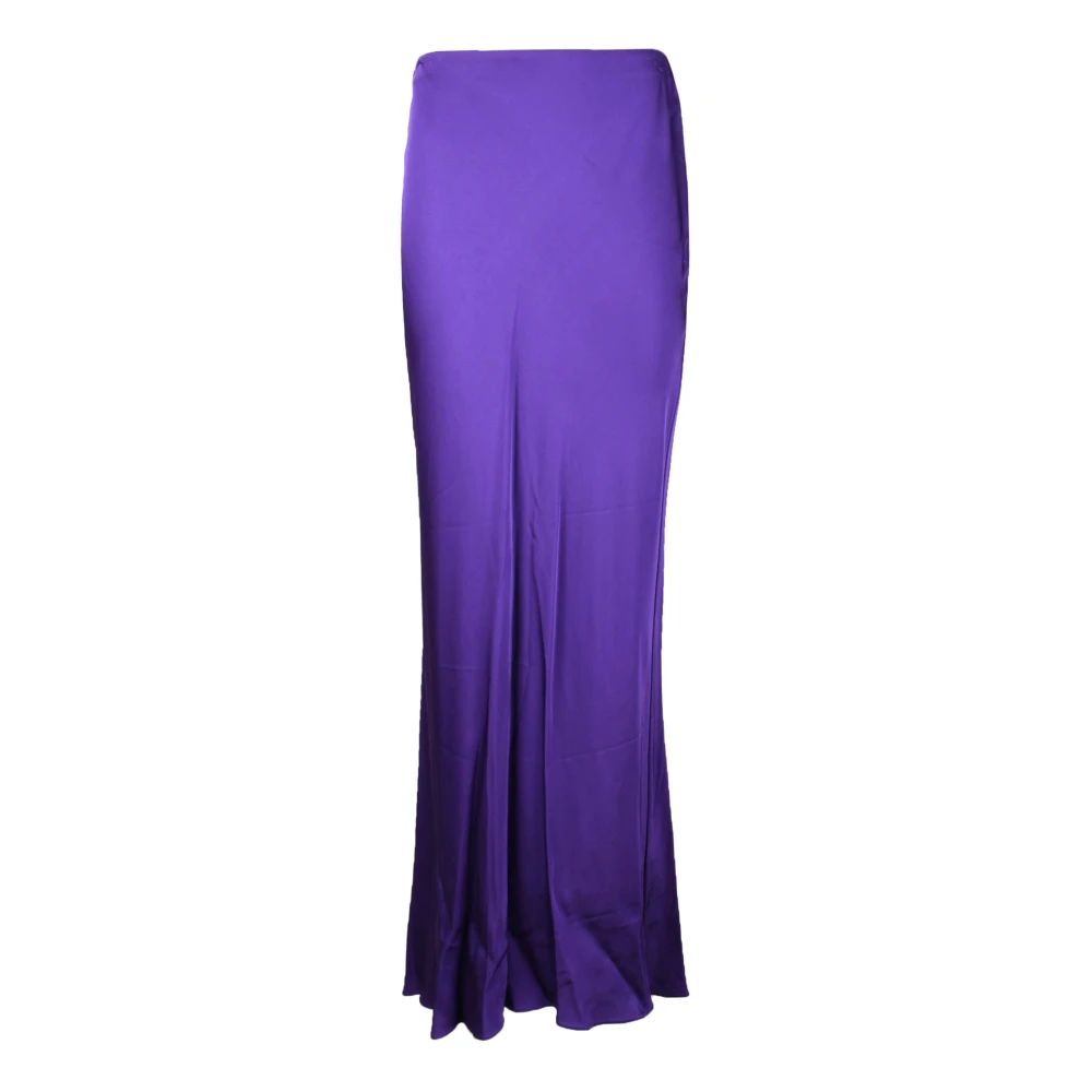 PATRIZIA PEPE Viscose rok elegant en stijlvol Purple Dames