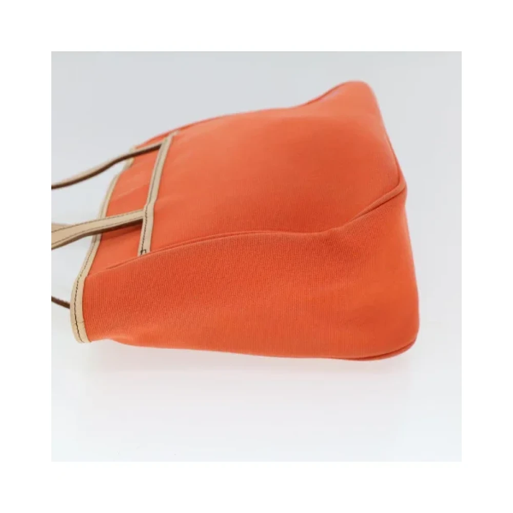 Burberry Vintage Pre-owned Canvas handbags Orange Dames