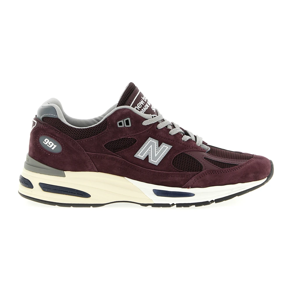 New Balance Men's Purple Trainers, 10 Uk, Made In Uk 991V2