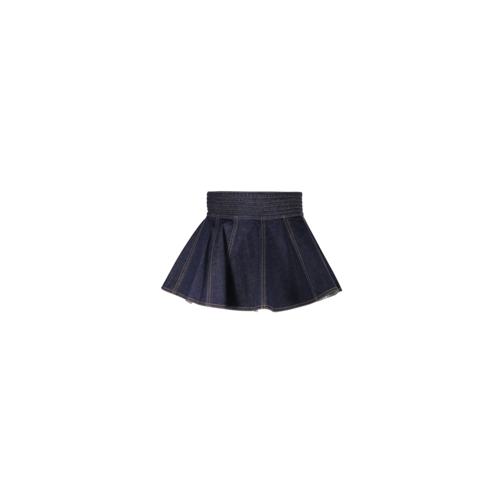 Alaïa Denim Riem Rok Accessoire Blue Dames