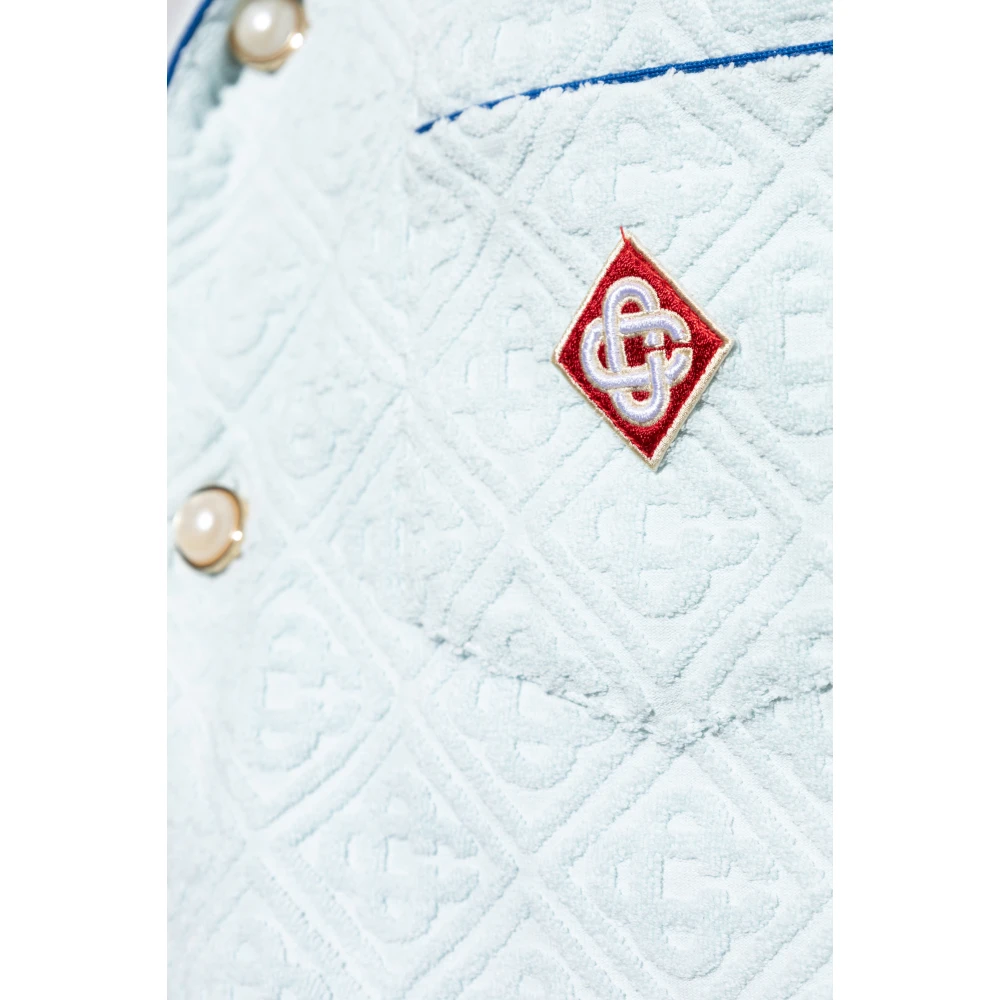 Casablanca Shirt met logo Blue Heren