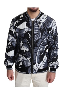 black-silk-banana-leaf-print-bomber-jacket