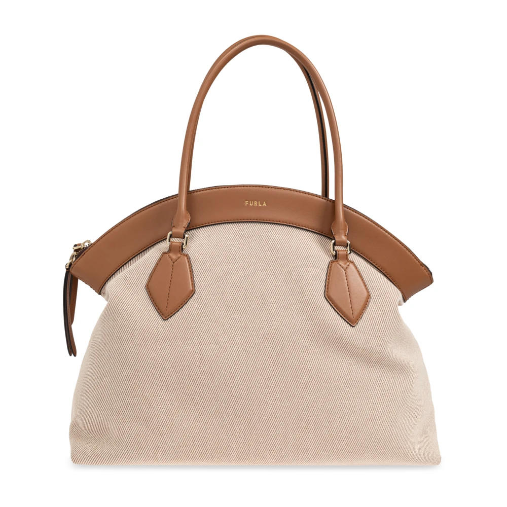 Furla Tas 'Erica XL' Beige Dames