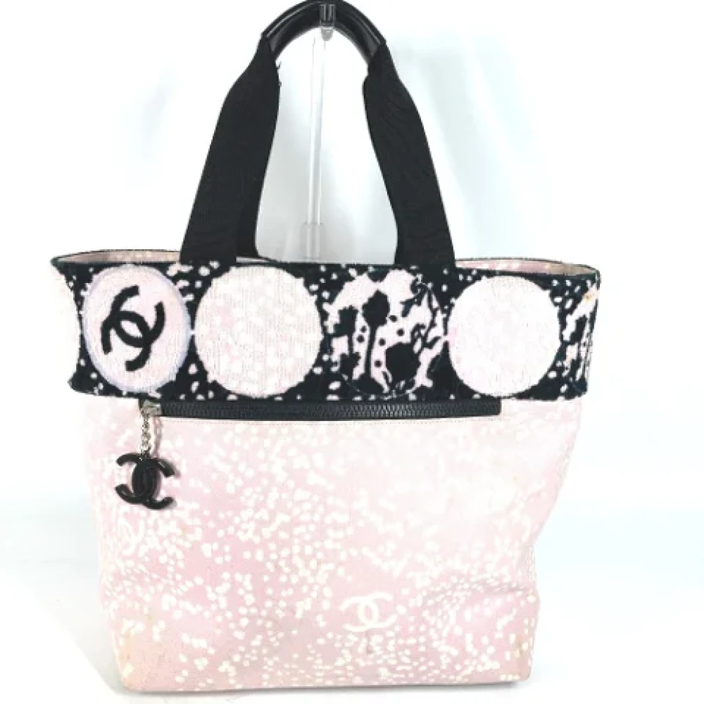 Chanel Vintage Pre-owned Cotton chanel-bags Pink Dames