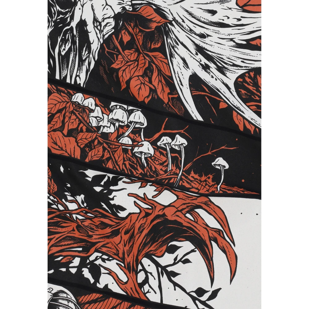 Dolly Noire Zwarte Leshen Comic Tee Korte Mouw Black Heren