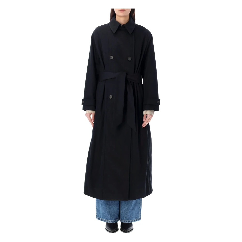 A.p.c. Louise Trench Jas Black Dames