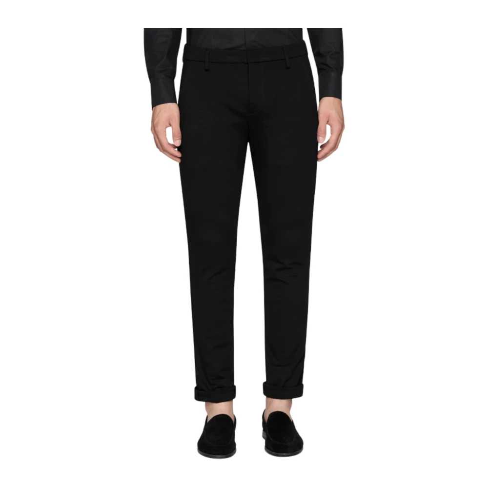 Dondup Zwarte Slim Chino Broek Black Heren