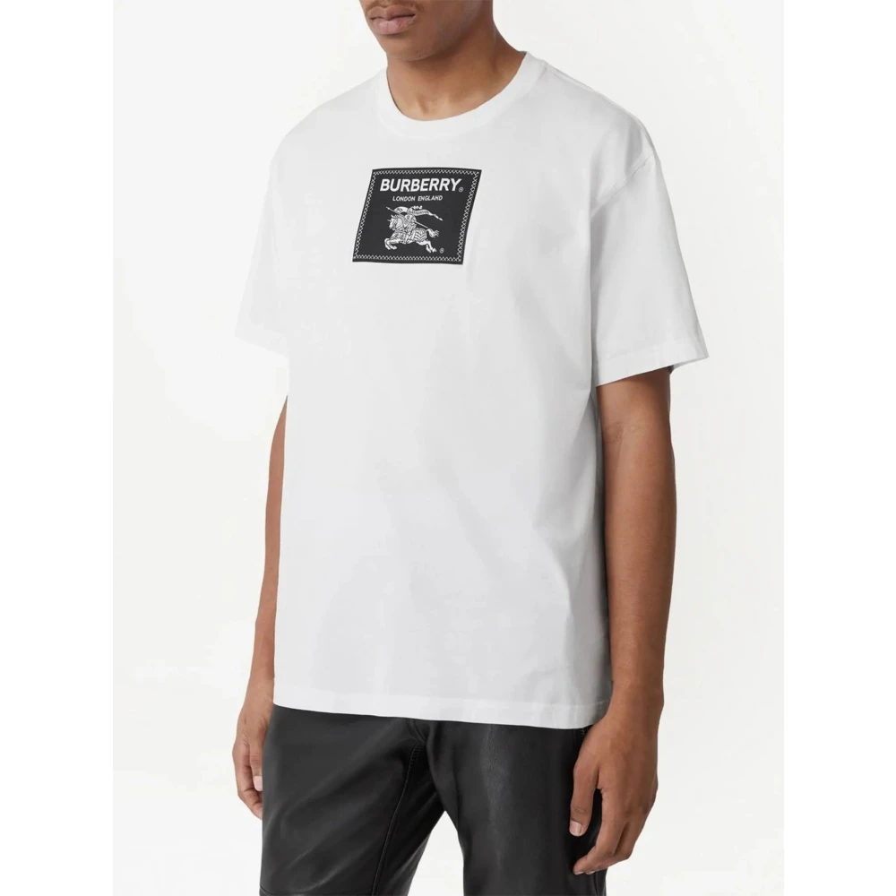 Burberry Wit Katoenen T-Shirt Prorsum White Heren