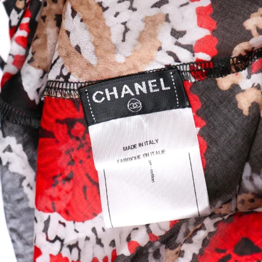 Chanel Vintage Pre-owned Cotton dresses Red Dames