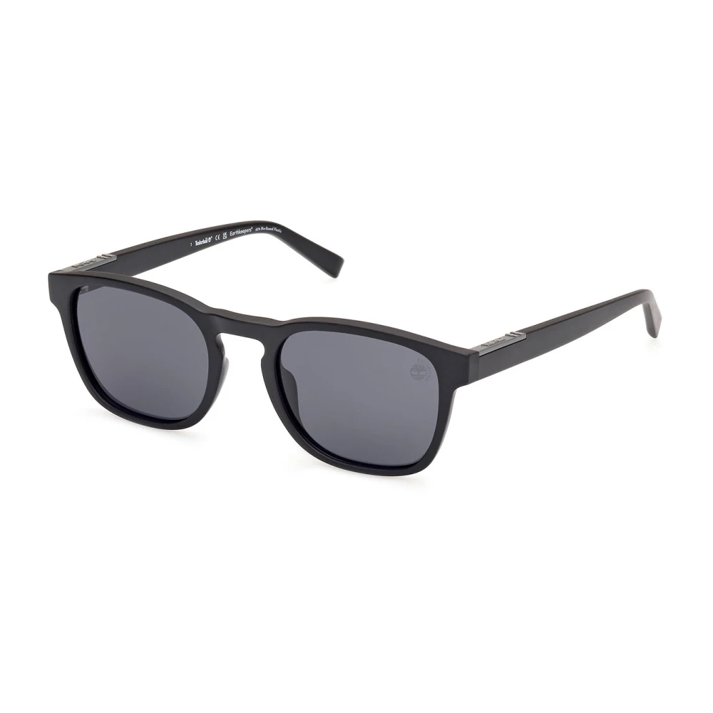 Timberland Men's Black Sunglasses, 52 Mm, Round Sunglasses With Polarized Lenses
