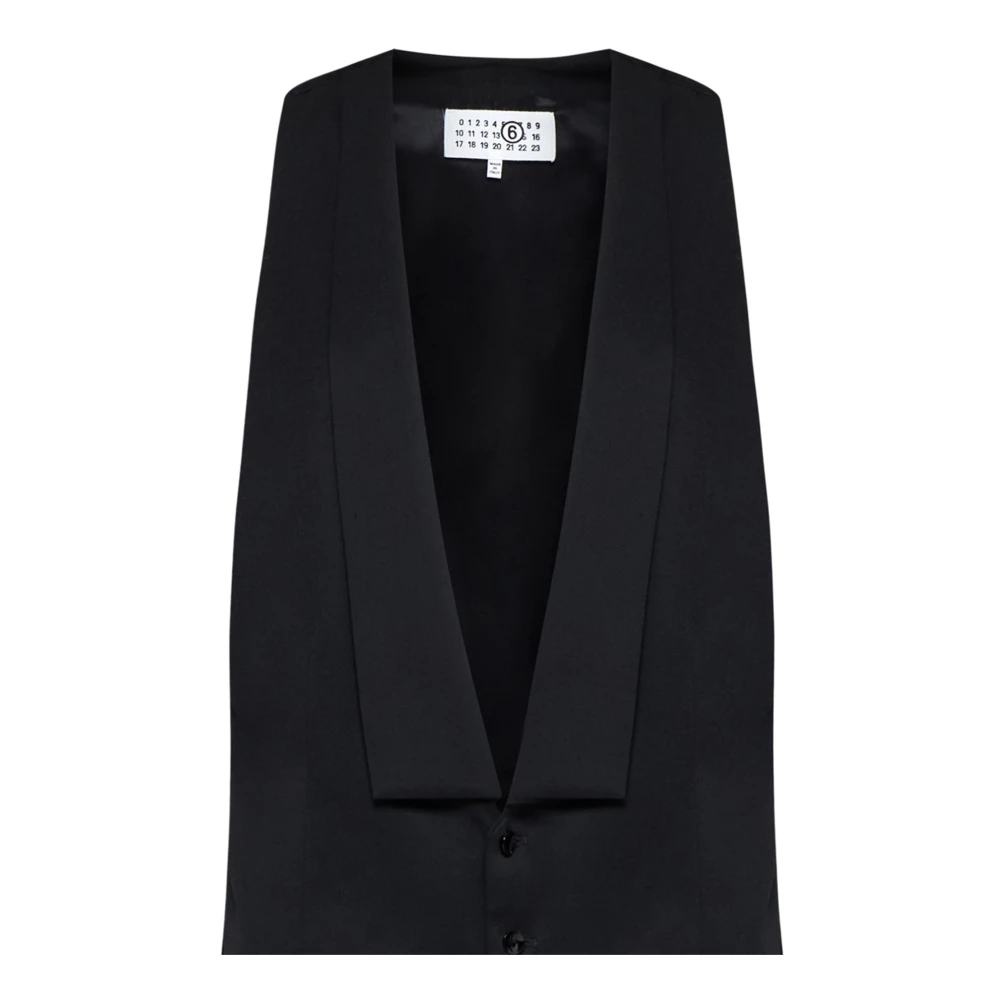 MM6 Maison Margiela Zwarte Jassen voor Stijlvolle Look Black Dames