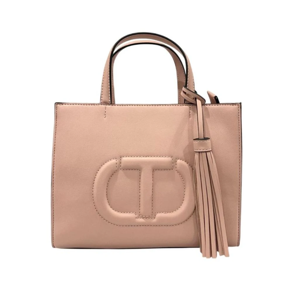 Twinset Women's Pink Pu Leather Handbag With Elegant Design
