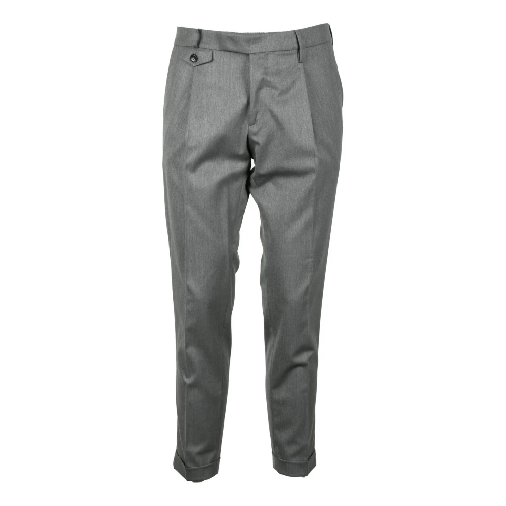 Michael Coal Elegante Wollen Blend Pantalon Gray Heren