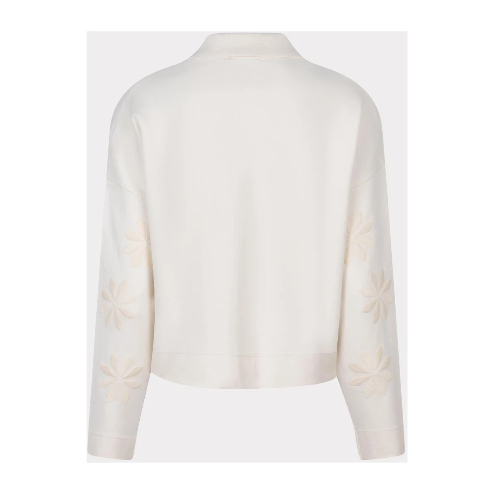 Esqualo vest Cardigan boxy embroidery Sp24.27011 168 light sand White Heren