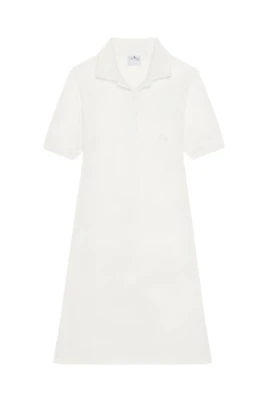 Beige Polo Pique Klänning