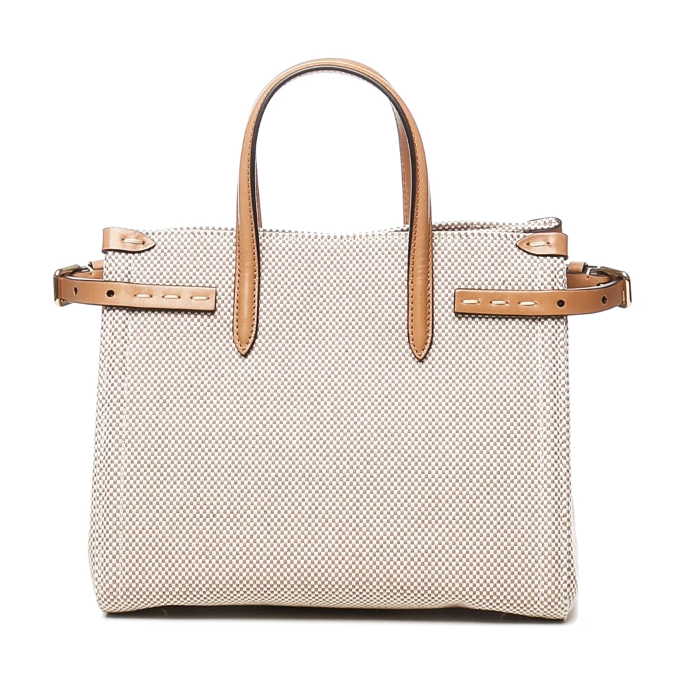 Valentino Garavani Stijlvolle Kleine Tote Tas Beige Dames