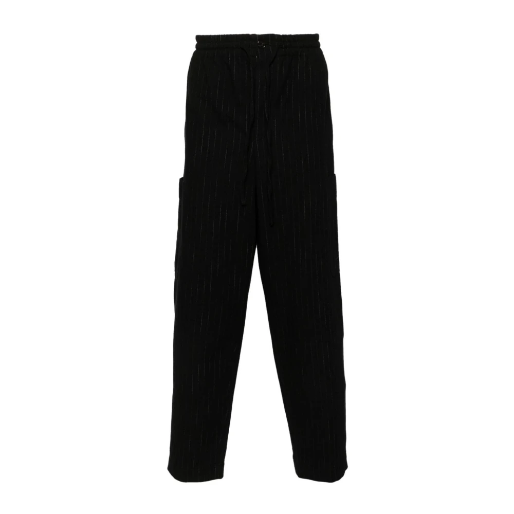 Kenzo Smalle Gestreepte Tapered Broek Black Heren