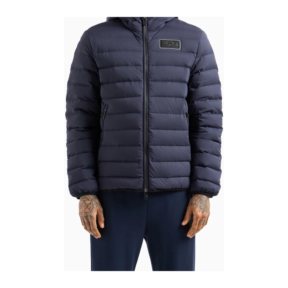 Emporio Armani EA7 Stijlvolle Jassen Collectie Blue Heren