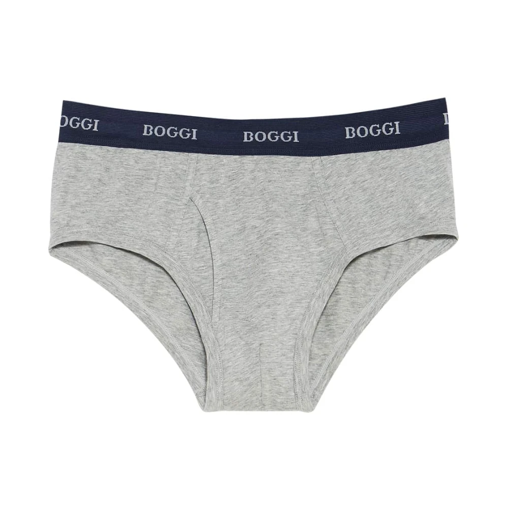 Boggi Milano Hombre Gris - Calzoncillos Slips De Punto De Algodón Elástico - Underwear - M