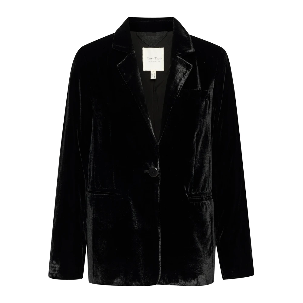 Part Two Klassieke Zwarte Blazer Lorettapw Jas Black Dames