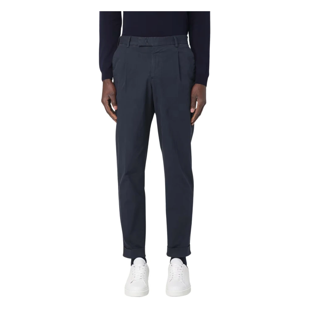 Pt Torino Men's Blue Suit Trousers, L, Rebel Fit Chino Trousers