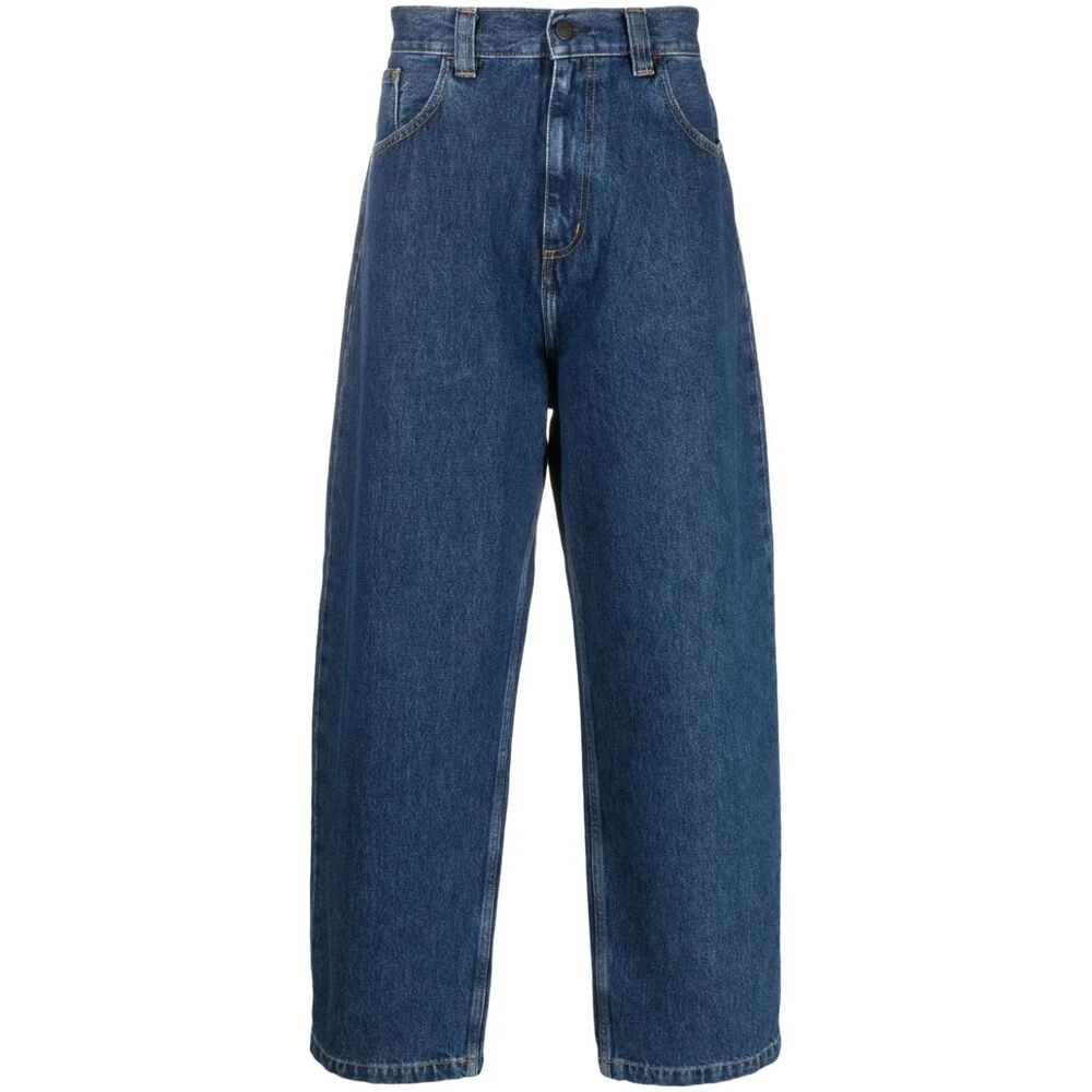 Carhartt WIP Donkerblauwe Wide Leg Jeans Blue Heren