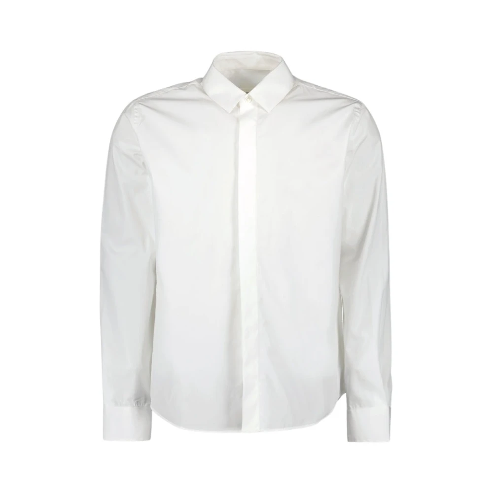Ami Paris Wit Katoenen Shirt met Logo White Heren
