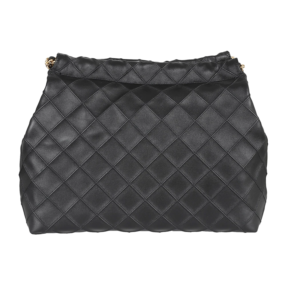 TORY BURCH Zwarte Handtas met Diamantquilting Black Dames