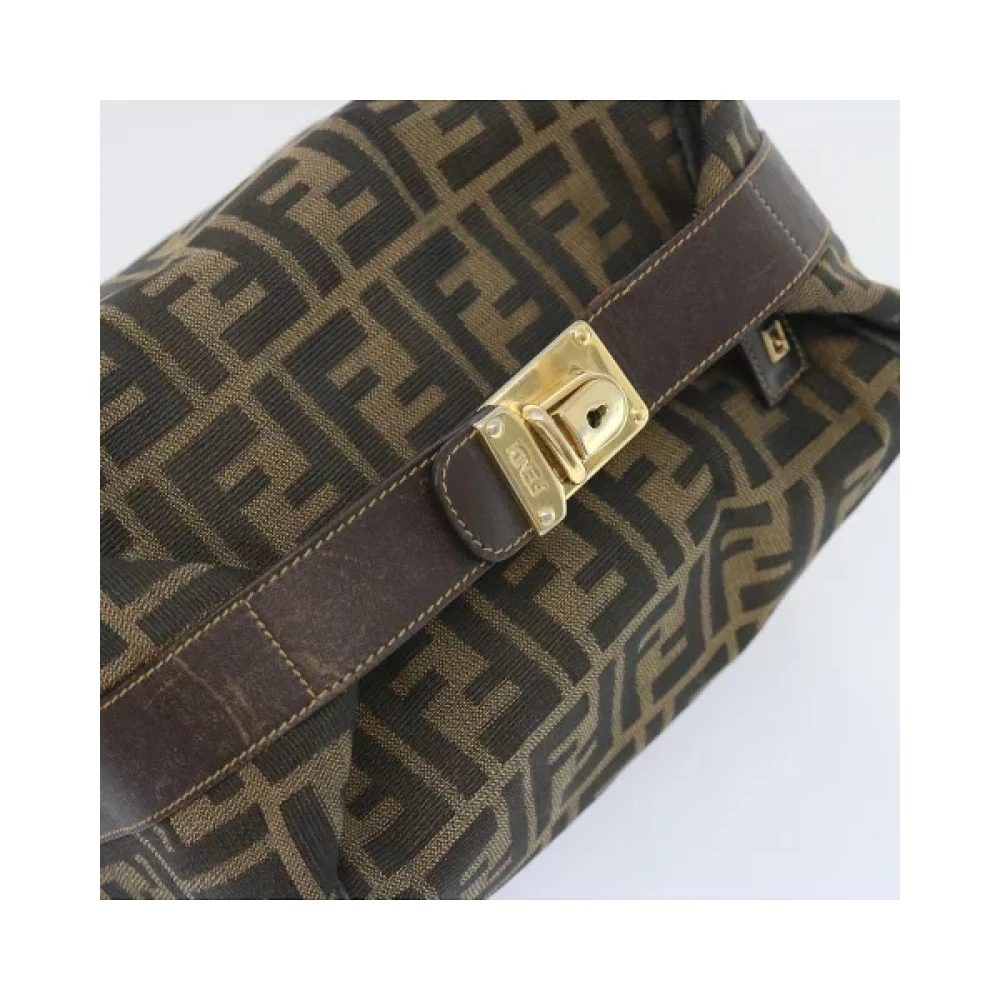 Fendi Vintage Pre-owned Canvas handbags Brown Dames