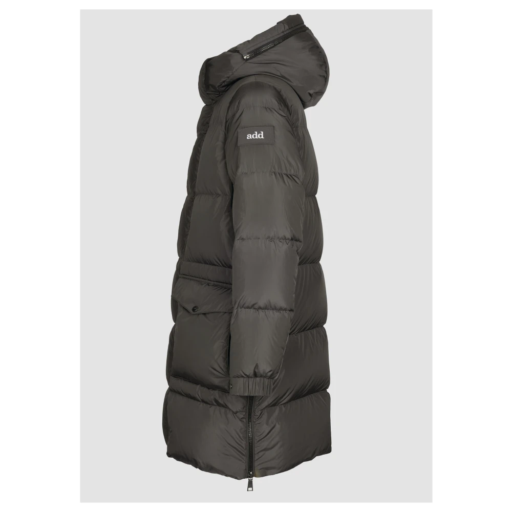 add Parka IN Nylon Bright Gray Heren