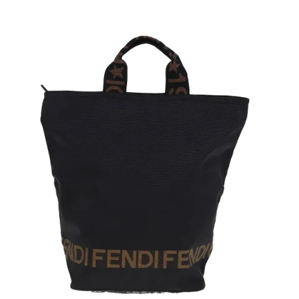 Fendi Vintage Pre-owned Canvas totes Black Dames