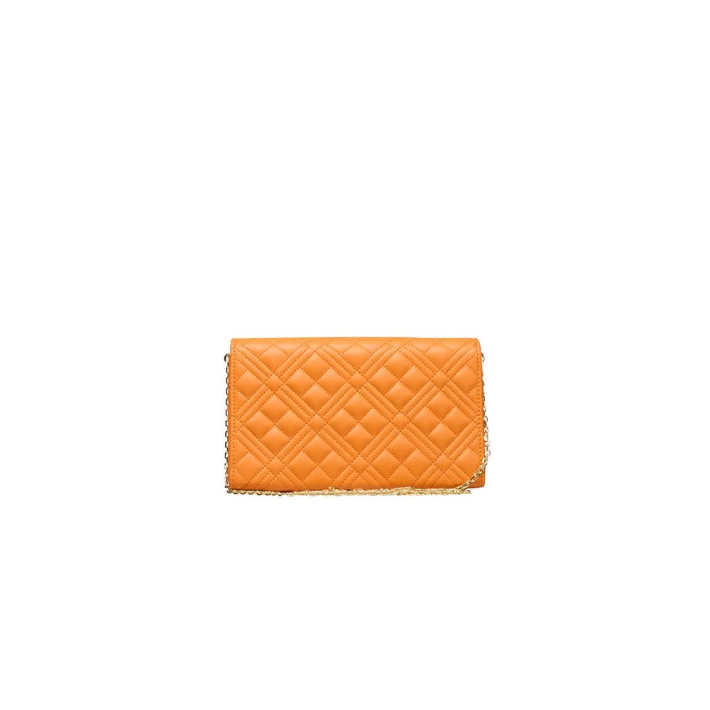 Love Moschino Oranje Crossbody Tas met Logo Orange Dames