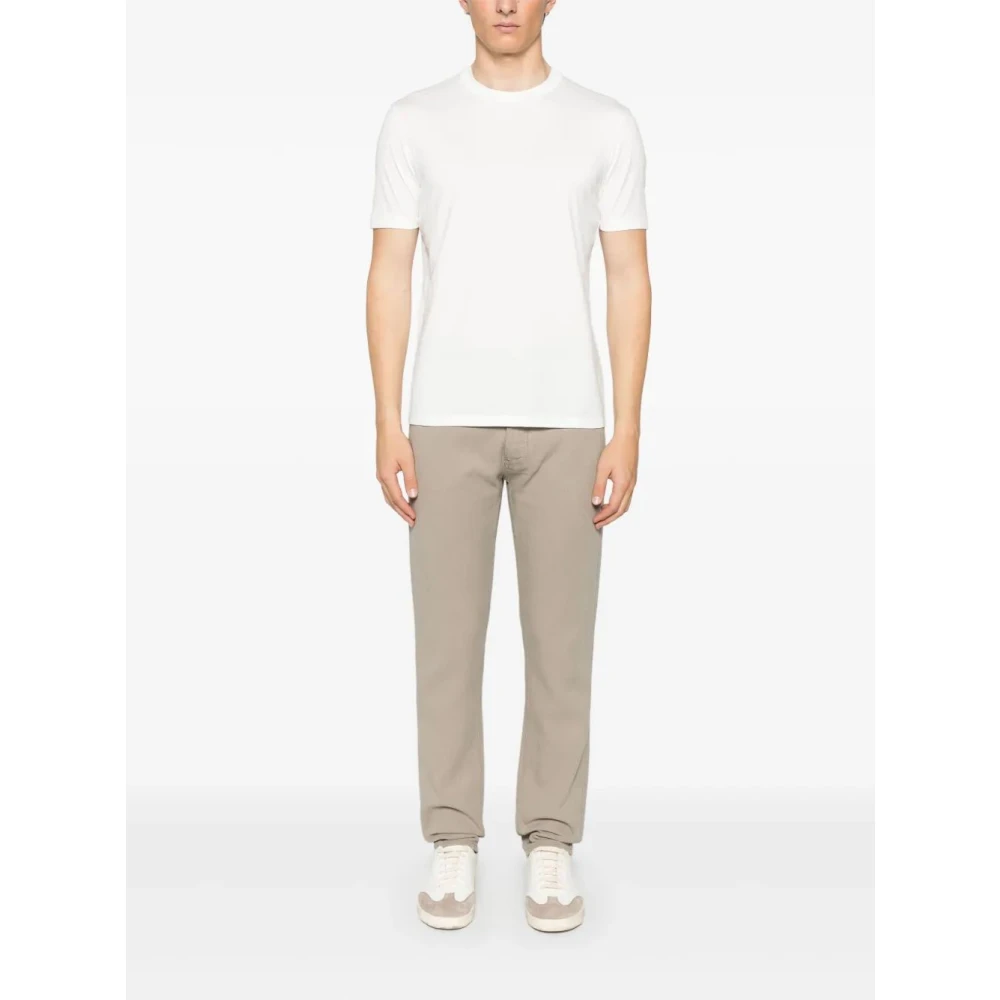 Emporio Armani Casual Katoenen T-shirt voor Mannen White Heren
