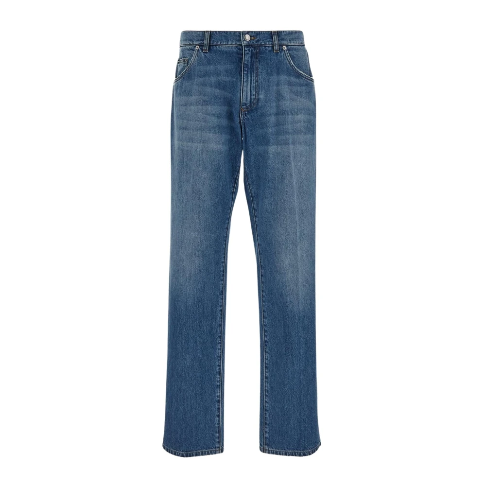 Dolce & Gabbana Klassieke katoenen jeans Blue Heren
