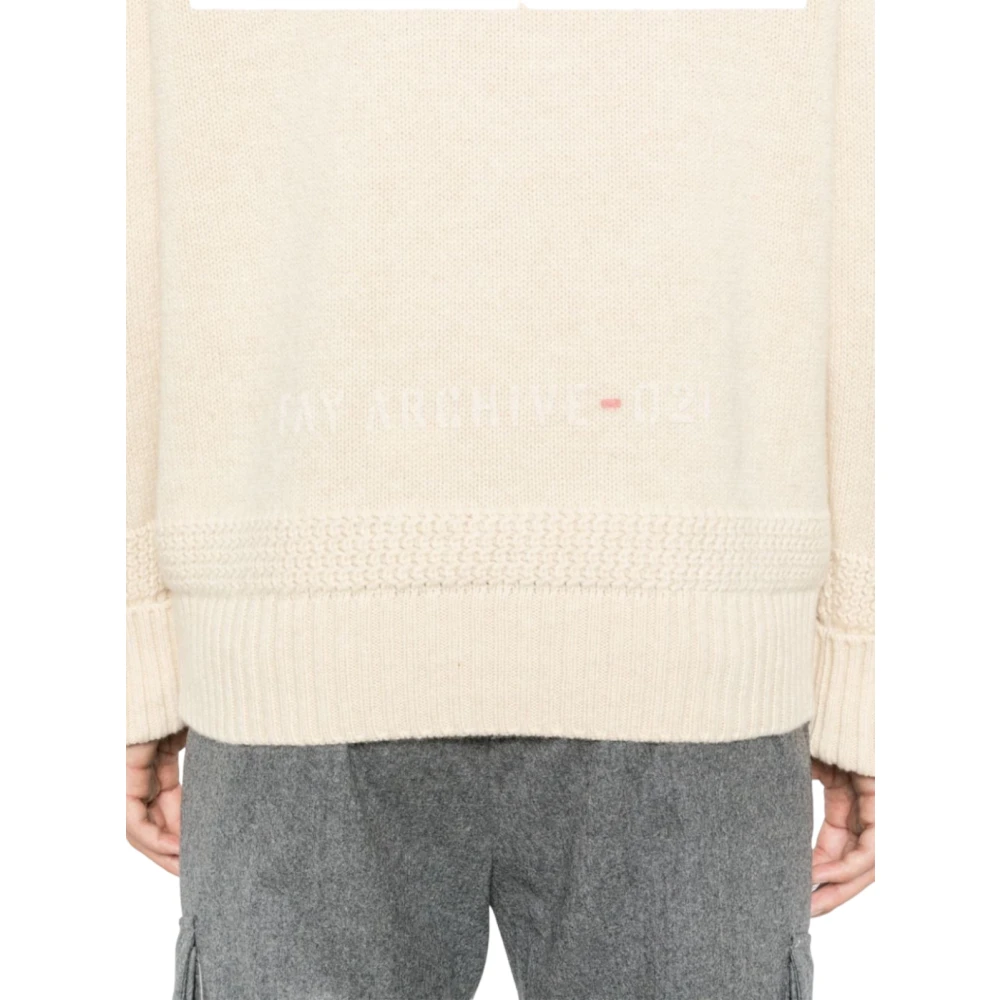 Fay Witte Sweater Collectie White Heren