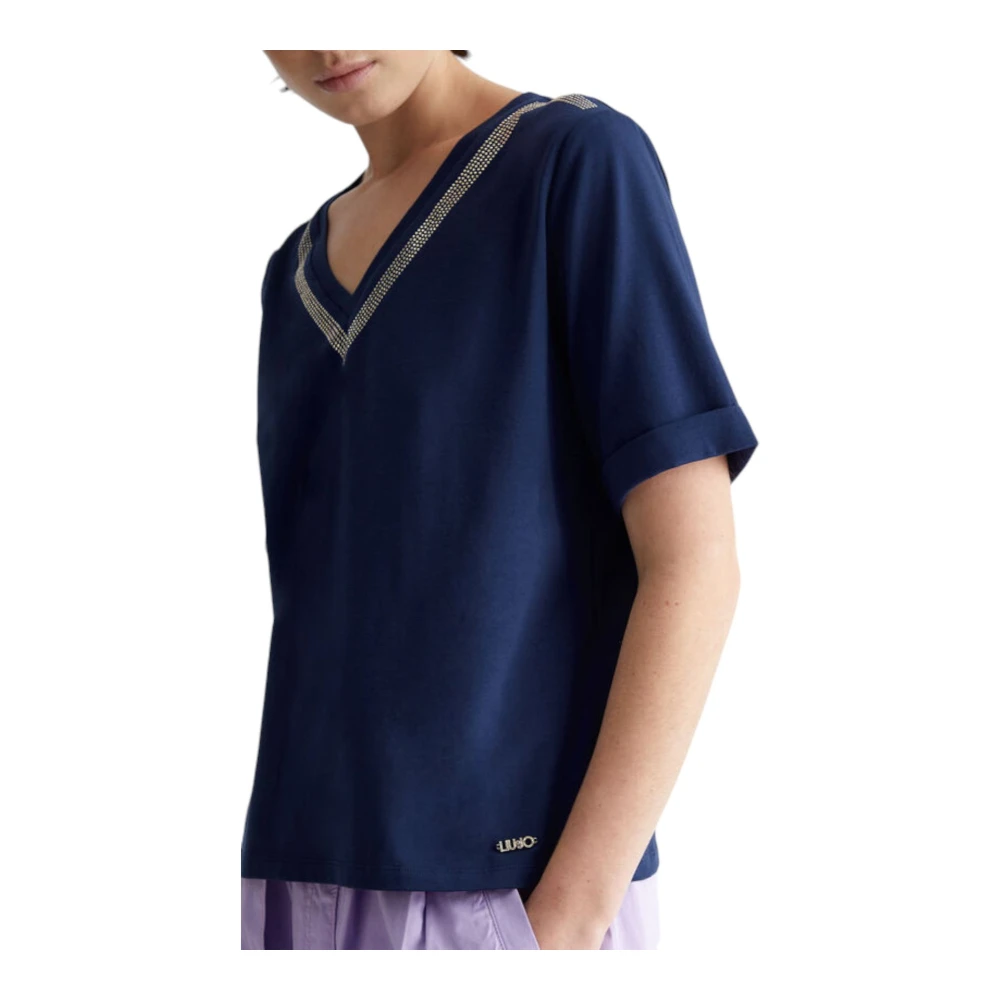 Liu Jo Korte Mouw T-shirt Blue Dames