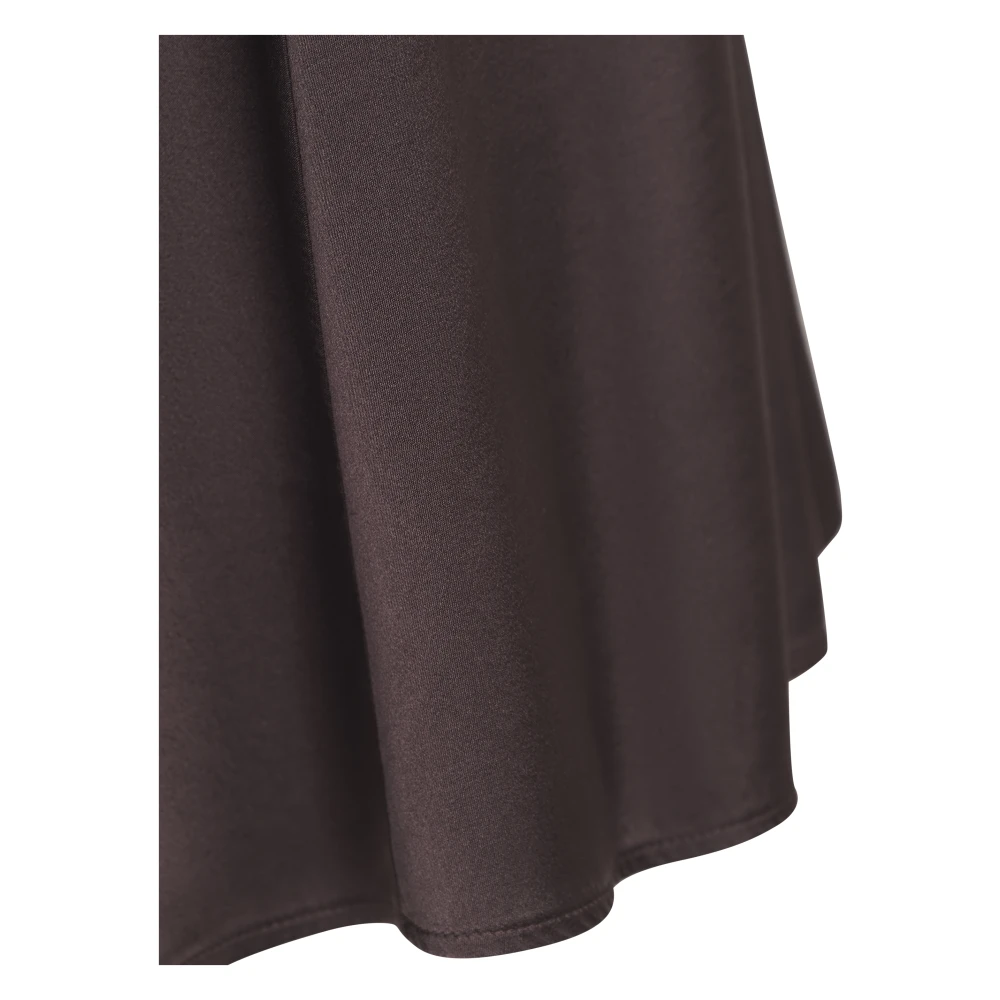 Forte Stijlvolle Zijden Top Brown Dames