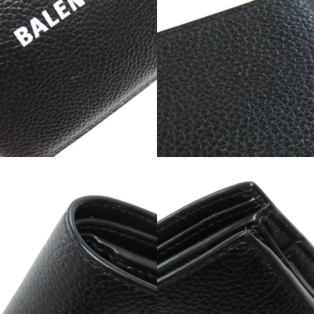 Balenciaga Vintage Pre-owned Leather wallets Black Dames