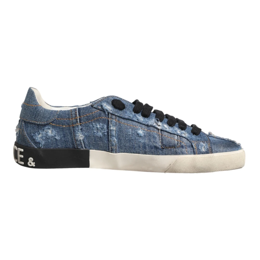 Dolce & Gabbana Men's Blue Sneakers, 10 Uk, Low Top Trainers