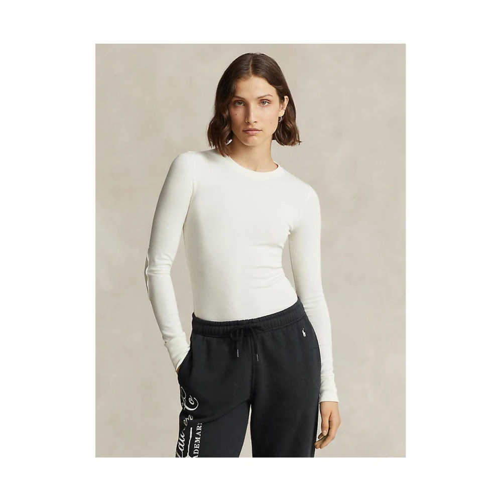 Ralph Lauren Stijlvol T-shirt voor mannen Beige Dames