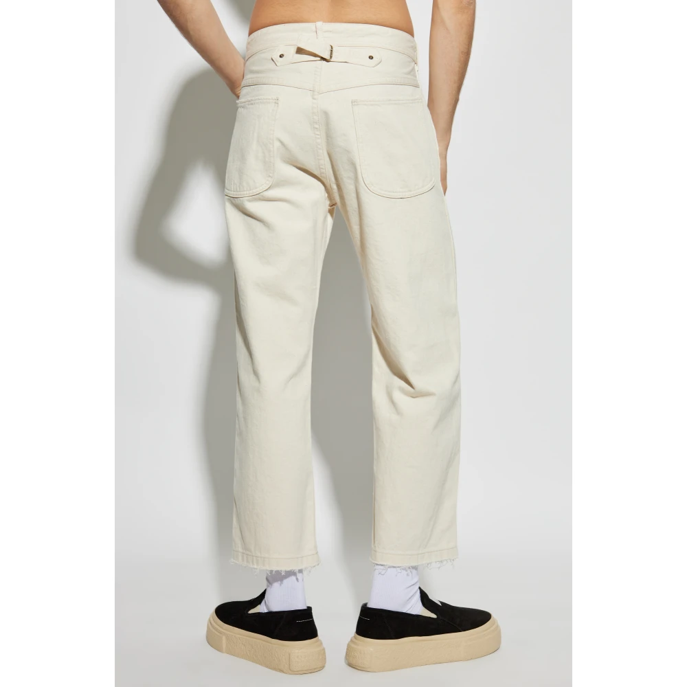 Maison Margiela Jeans met gesp Beige Heren