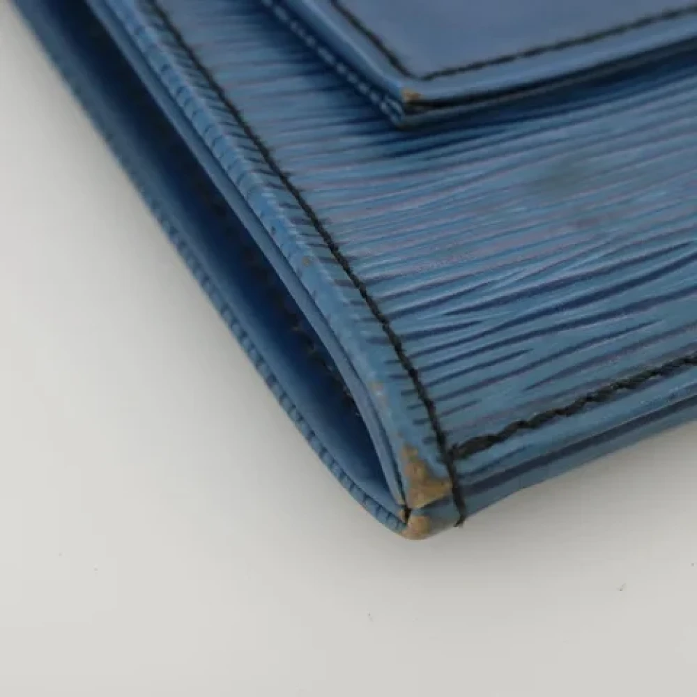 Louis Vuitton Vintage Pre-owned Leather clutches Blue Dames