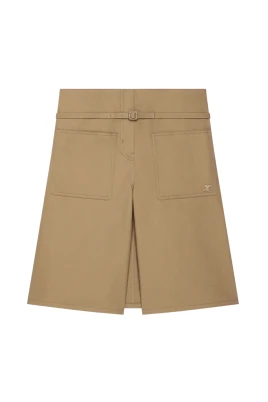 Canvas Back Panel Bermuda Shorts